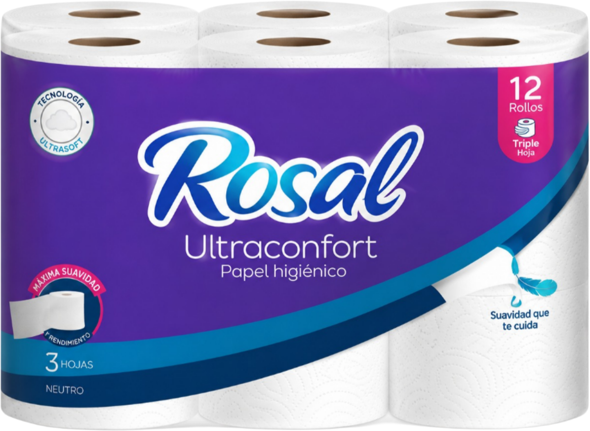 Papel Rosal 12 Rollos